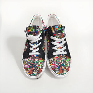 Super Mario Character Print Sneakers- authentic 6 Men’s Or 8 Women
